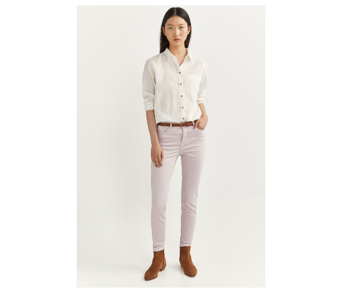 Springfield SS20 Plain Trouser Pant EU 42 For Women  - Light Pink - Zoom Image 1