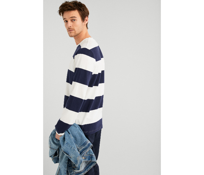 Springfield SS19 Basic Striped T-Shirt Extra Large - Medium Blue - Zoom Image 2