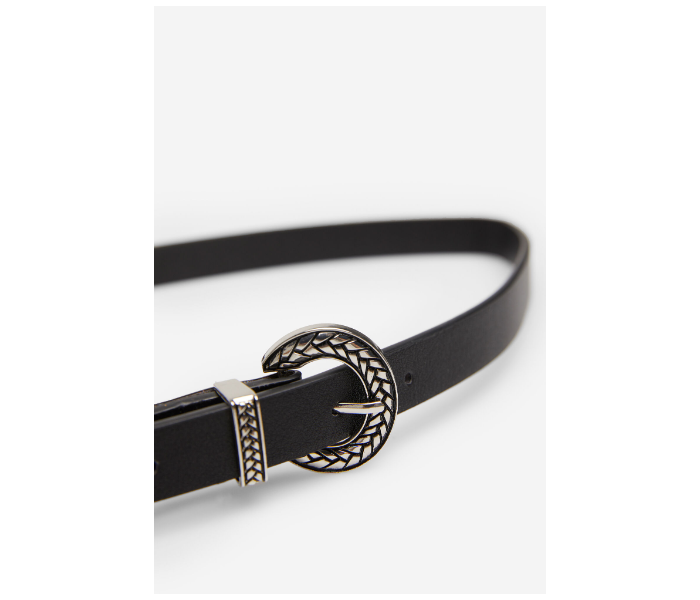 Springfield SS20 Belt 85 For Women - Black and Silver - Zoom Image 2