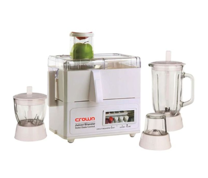 Crownline FP-164 450W 4-In-1 Food Processor - White - Zoom Image 1