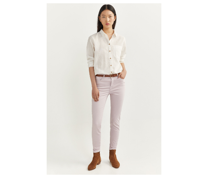 Springfield SS20 Plain Trouser Pant EU 36 For Women  - Light Pink - Zoom Image 1