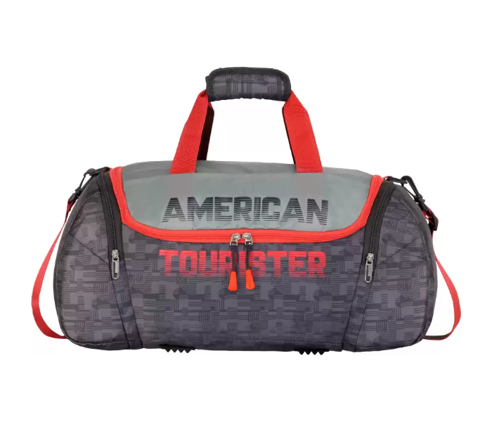 American Tourister GAT104LUG03530 65cm Grid Casual Duffle Bag - Grey - Zoom Image 1