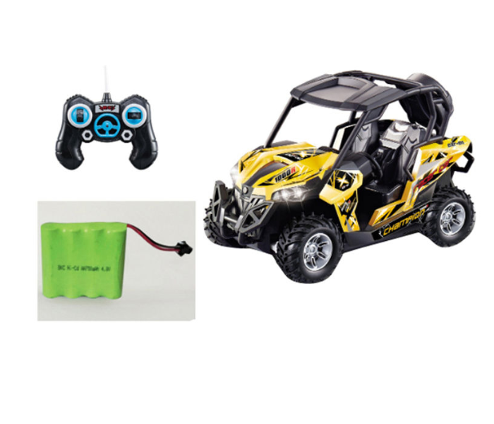 Family Center 4 Channel Remote Control Car With Battery - Yellow - Zoom Image