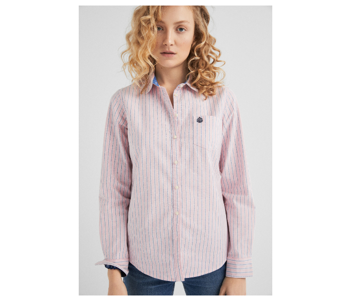 Springfield SS19 Long Sleeve Striped Blouse EU 36 For Women - Light Pink - Zoom Image 1