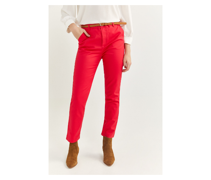 Springfield SS20 Plain Trouser Pant EU 34 For Women - Red - Zoom Image 2