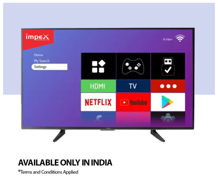 Impex 43 inches Smart LED TV - Black(Delivery Available Only In India) - Zoom Image 2