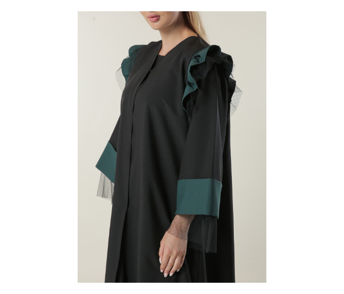 Moistreet Extra Large Formal Abaya - Black - Zoom Image 4