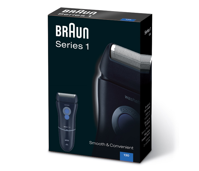 Braun 130S Series 1 Shaver with Protection Cap - Dark Blue - Zoom Image 3