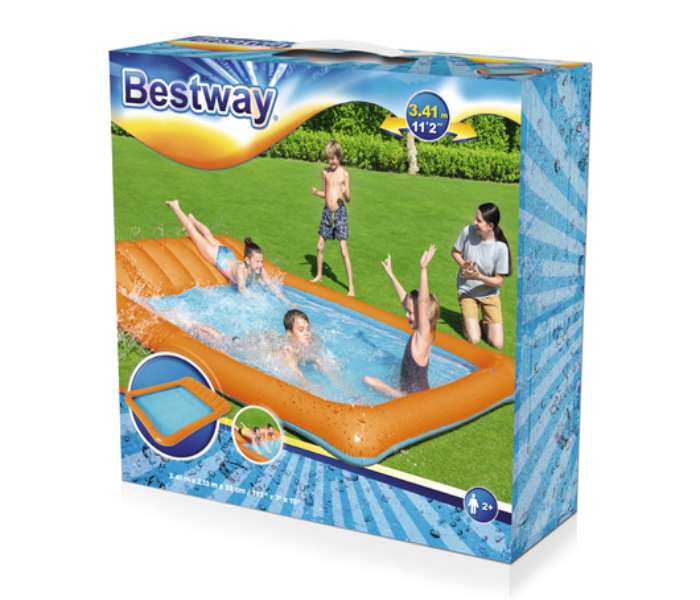 Bestway 53080 Slide In Splash Pool - Orange and Blue - Zoom Image 3