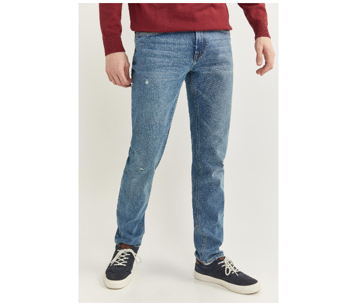 Springfield SS20 Denim Stretch Trouser EU 38 For Men - Medium Blue - Zoom Image 2