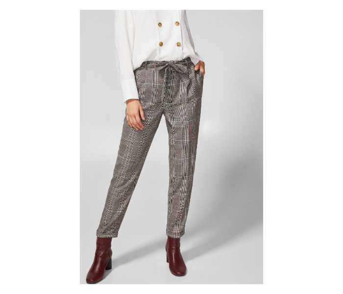 Springfield AW18 Cotton Fancy Pant EU 38 For Women - Charcoal Grey - Zoom Image 1