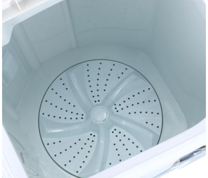 Krypton KNSWM6124 7.5 Kg Semi Automatic Washing Machine - White - Zoom Image 3