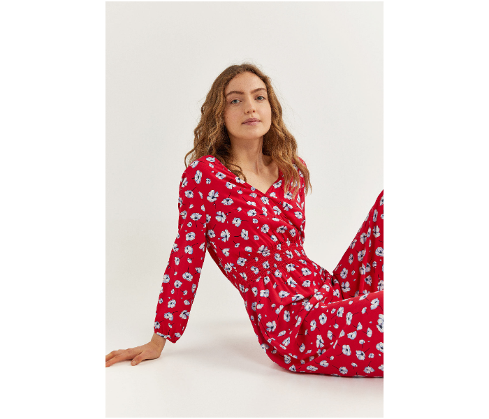 Springfield SS20 Floral Jumpsuit EU 40 For Women - Red - Zoom Image 1