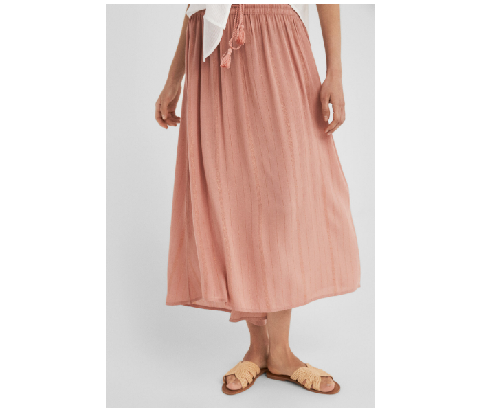 Springfield SS19 Striped Midi Skirt Medium For Women - Salmon Pink - Zoom Image 4