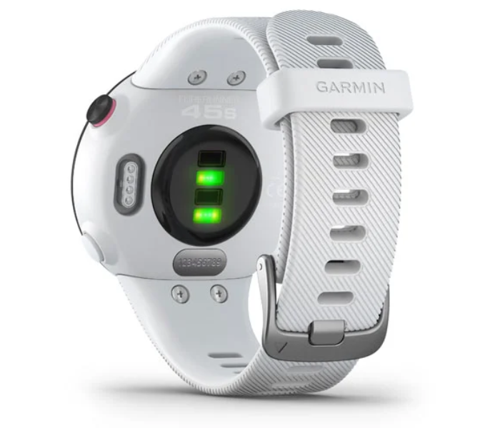 Garmin 010-02156-10 Small Forerunner 45S GPS Smart Watch - White - Zoom Image 6