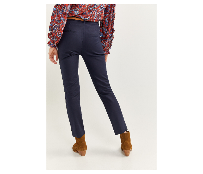 Springfield SS20 Plain Trouser Pant EU 38 For Women - Navy Blue - Zoom Image 4