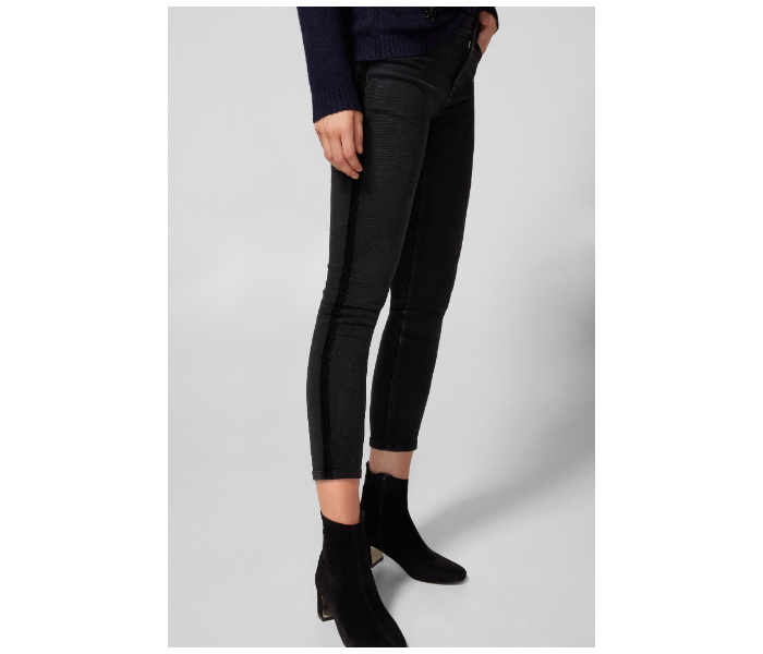 Springfield AW18 Fancy Denim Trouser EU 38 For Women - Black - Zoom Image 2