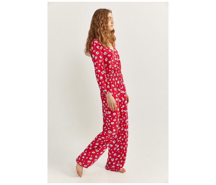 Springfield SS20 Floral Jumpsuit EU 40 For Women - Red - Zoom Image 2