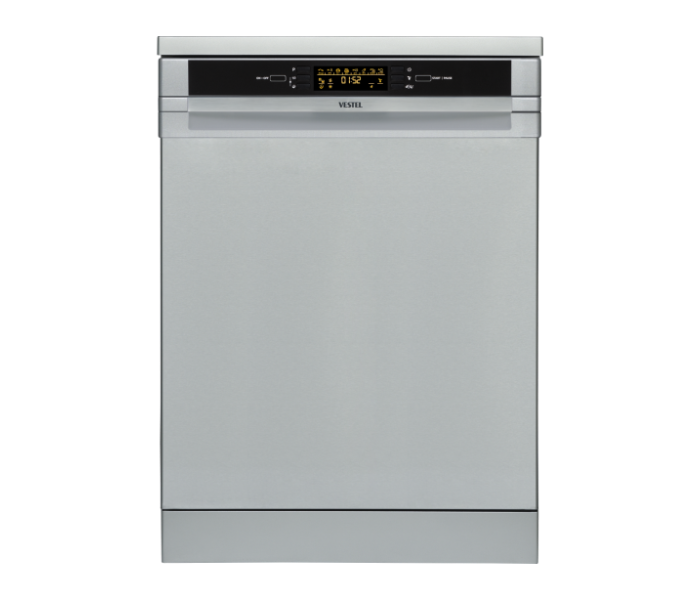 Vestel D463X Dishwasher With 6 Programs - Silver - Zoom Image