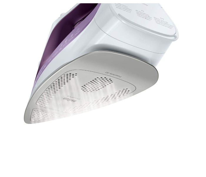 Braun SI 7066 Anti Scratch Eloxal Soleplated Steam Iron - White and Purple  - Zoom Image 3