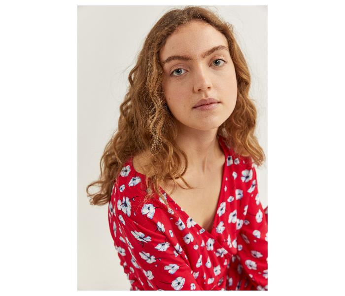 Springfield SS20 Floral Jumpsuit EU 40 For Women - Red - Zoom Image 3