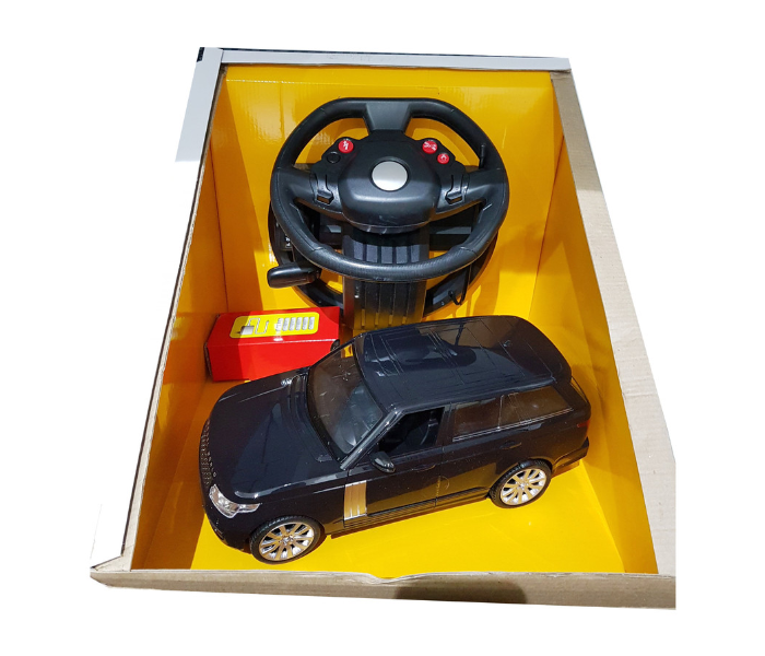 Family Center Car With Steering Light and Music Charger - Black - Zoom Image 1