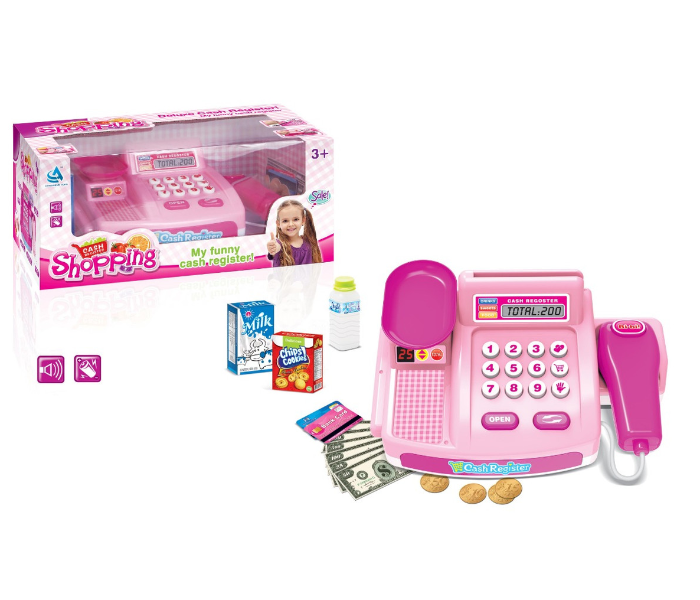 Basmah 24-8607 Cash Register Toy - Pink - Zoom Image
