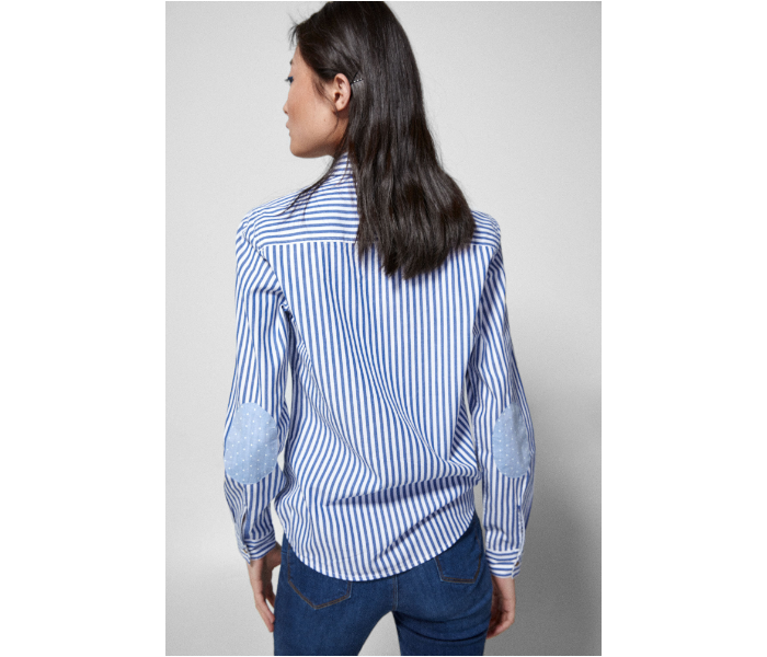 Springfield SS19 Long Sleeve Striped Blouse EU 38 For Women - Blue and White - Zoom Image 2