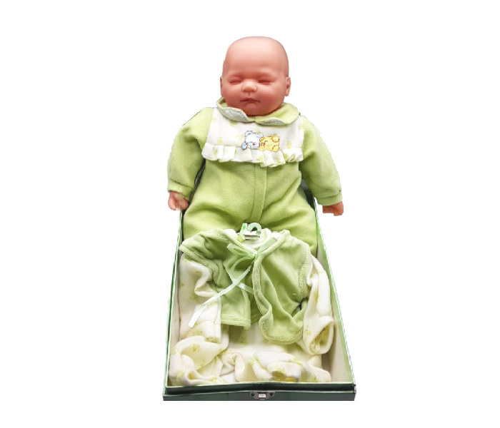 Basmah Sleeping Doll With Box - Green - Zoom Image 1