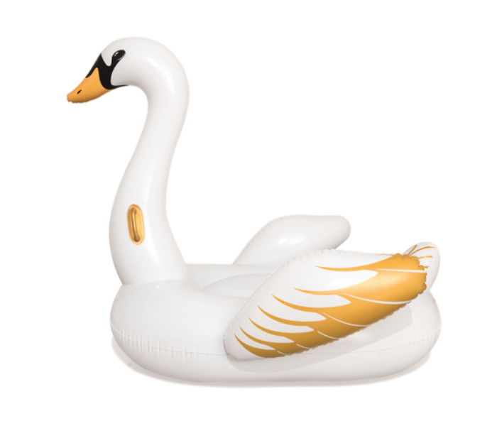 Bestway 41120 Luxury Swan Pool Float - White and Gold - Zoom Image 2