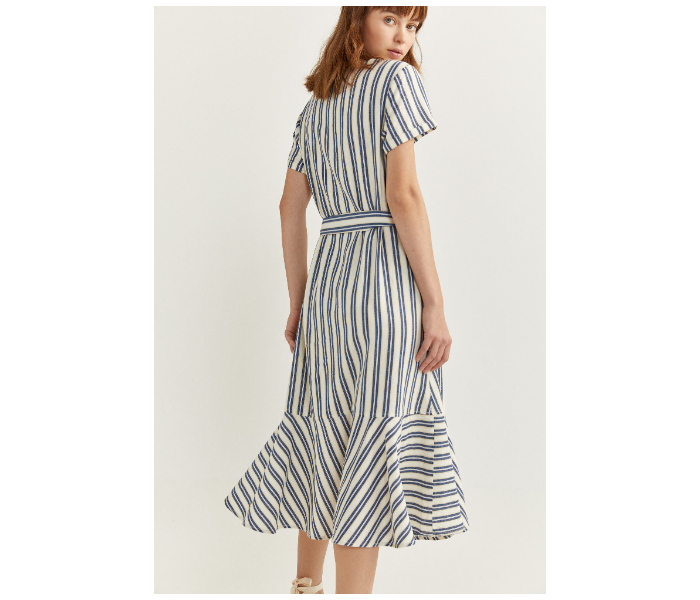 Springfield SS20 Striped Knit Dress EU 42 For Women - Blue - Zoom Image 3