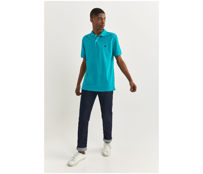 Springfield SS20 Basic Polo Shirts Small - Light Teal - Zoom Image 4