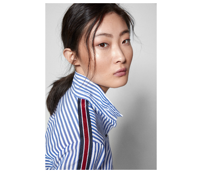 Springfield SS19 Long Sleeve Striped Blouse EU 38 For Women - White and Blue - Zoom Image 4