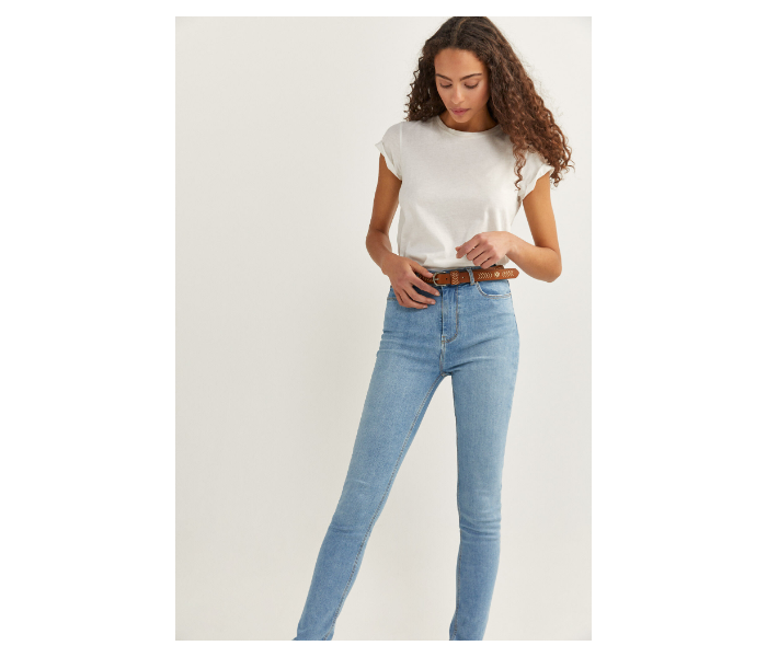 Springfield SS20 High Rise Denim Jeans EU 40 For Women - Sky Blue - Zoom Image 3