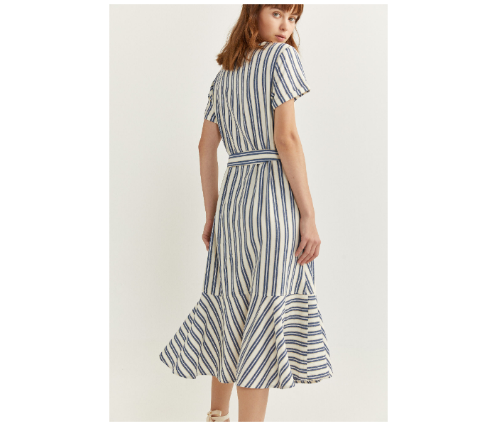 Springfield SS20 Striped Knit Dress EU 44 For Women - Blue - Zoom Image 3