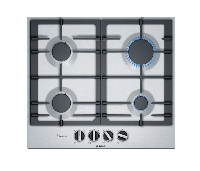 Bosch PCP6A5B90M 60 Cm Series 6 Gas Hob - Stainless Steel - Zoom Image 1