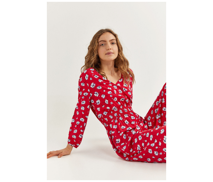 Springfield SS20 Floral Jumpsuit EU 38 For Women  - Red - Zoom Image 1