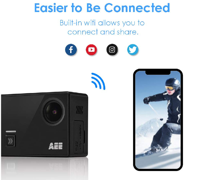 AEE ALS4K30 Lyfe Shadow 4K 30fps 16MP Action Camera - Black - Zoom Image 3