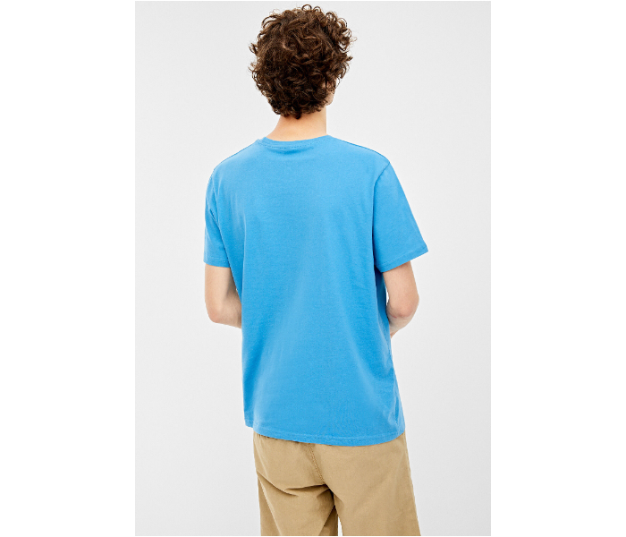 Springfield AW19 Basic T-Shirt Medium - Sky Blue - Zoom Image 4