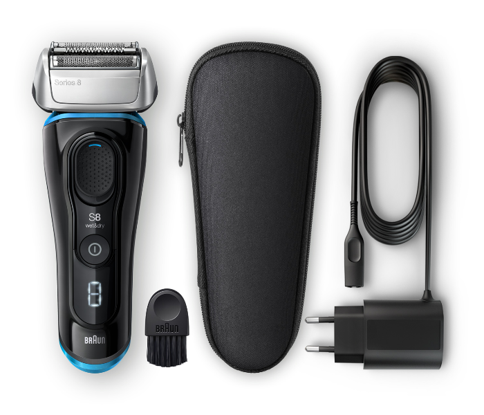 Braun 8325S Wet and Dry Shaver with Travel Case - Black and Blue - Zoom Image 5