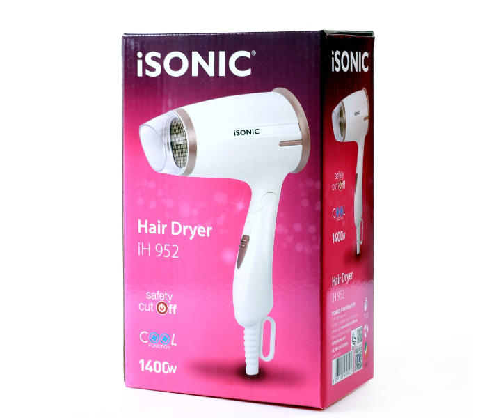 Isonic iH 952 Hair Dryer - White - Zoom Image 6