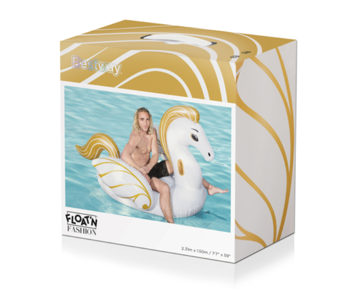 Bestway 41118 Luxury Pegasus Pool Float - White and Gold - Zoom Image 9