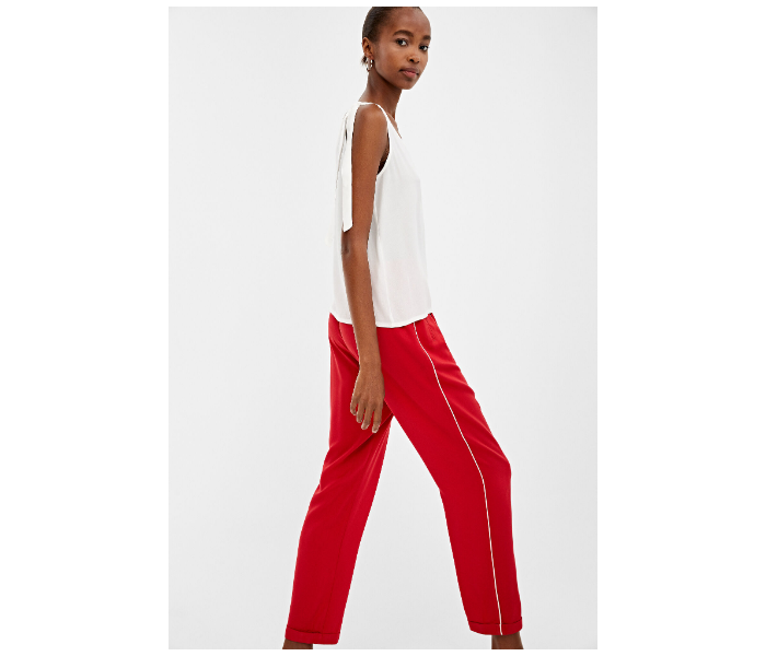 Springfield AW19 Cotton Plain Pant EU 42 For Women - Red - Zoom Image 2