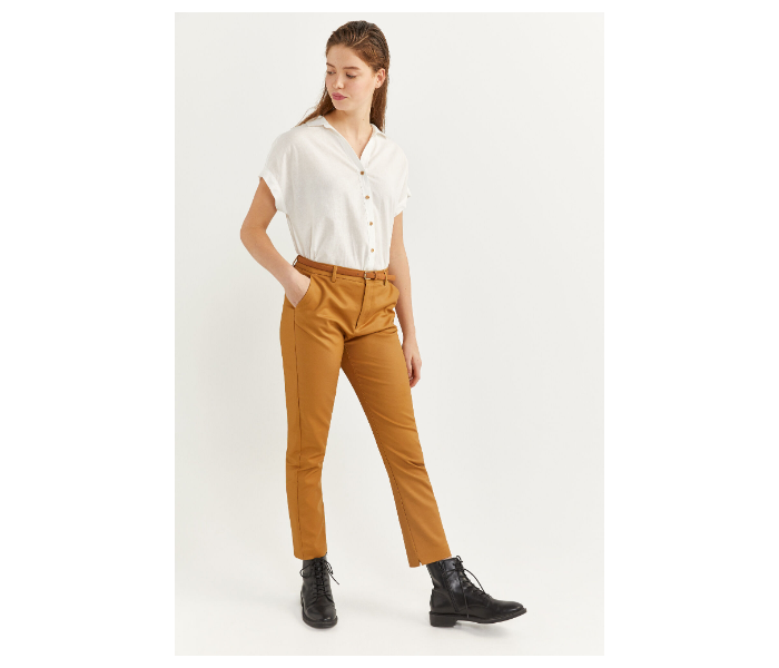 Springfield SS20 Plain Trouser Pant EU 42 For Women - Camel - Zoom Image 1