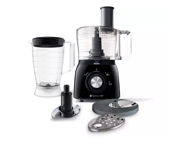 Philips HR7631-90 600 Watts Viva Collection Food Processor - Black - Zoom Image 1