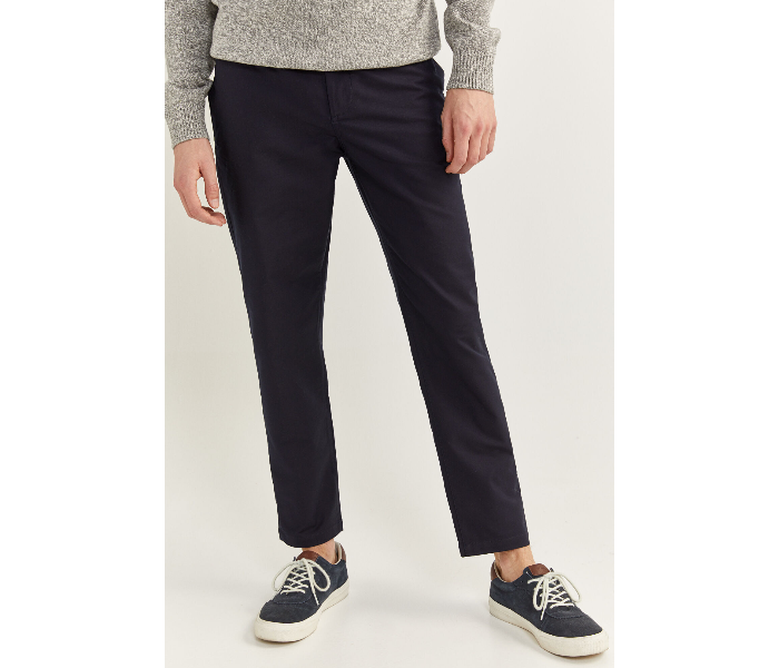 Springfield SS20 Sport Trouser Solid Chinos EU 46 For Men – Navy Blue - Zoom Image 3