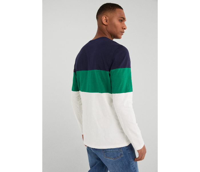 Springfield SS19 Basic Striped T-Shirt Small - Green - Zoom Image 2