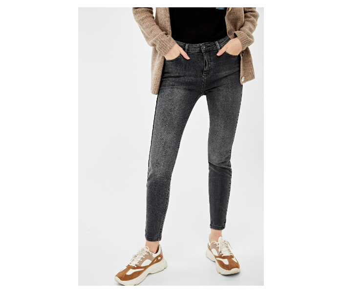 Springfield AW19 Fancy Double Shaded Denim Jeans EU 40 For Women - Dark Grey - Zoom Image 3