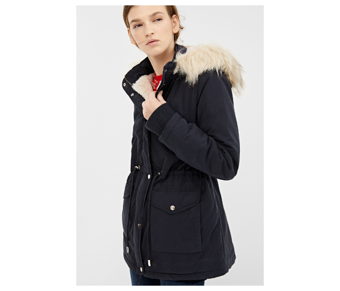 Springfield AW19 Solid Winter Jacket EU 36 For Women - Black - Zoom Image 1