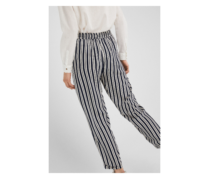 Springfield SS19 Striped Cotton Fancy Pant Medium For Women - White and Black - Zoom Image 2